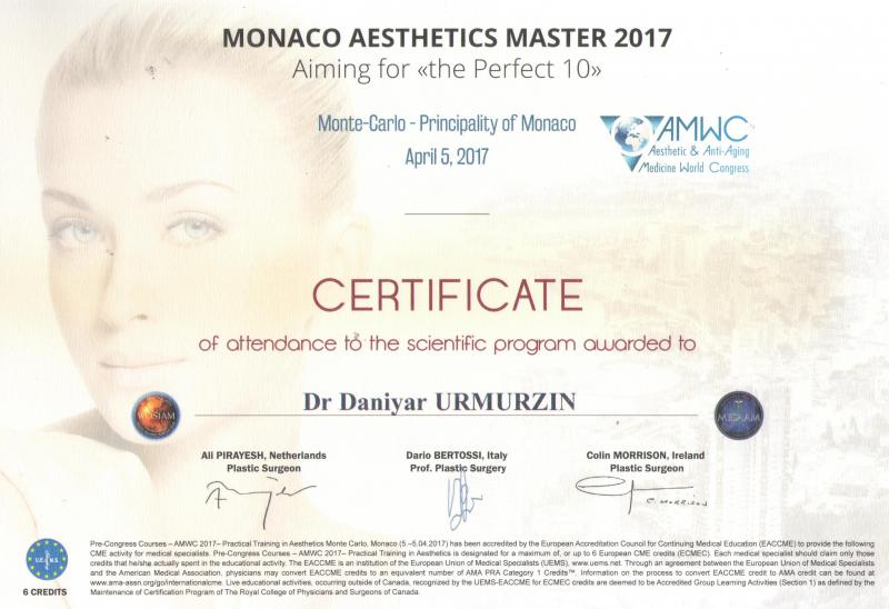 Monaco Aesthetic Master. Monaco, 2017
