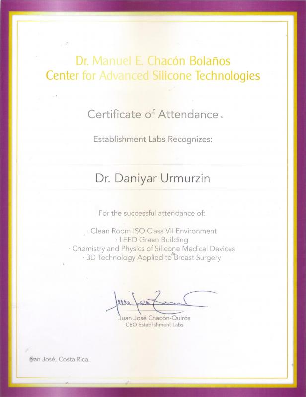Dr. Manuel E. Chacon Bolanos Center for Advanced Silicone Technologies. Costa Rica.